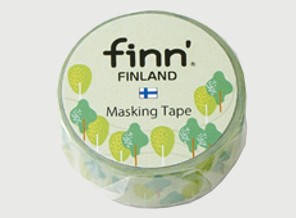 ［セキセイ］FINN-7044 マスキングテープ モリ [4入]