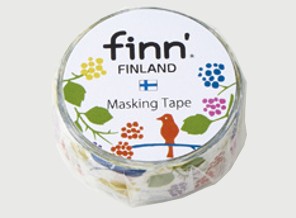 ［セキセイ］FINN-7045 マスキングテープ コトリ [4入]