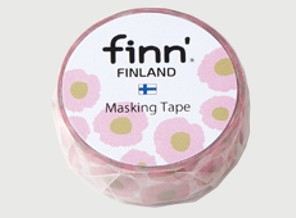 ［セキセイ］FINN-7047 マスキングテープ ポピー [4入]