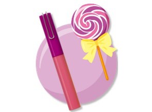 ［サンスター文具］スティッキールはさみ バイオレット×ピンク