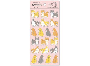 ［マインドウェイブ］78918 ありがとうシール ありがとう いぬ [10入]