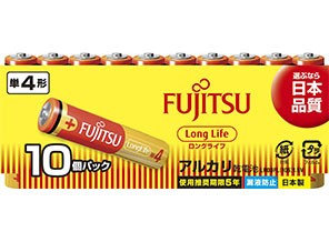 ［富士通］アルカリ電池 LR03FL(10S) 単4形 10本パック
