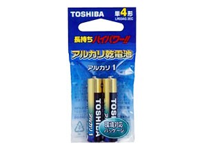 ［東芝］アルカリ電池 単4 LR03AG 2EC