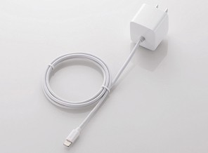 ［エレコム］LPA-ACLEC100WH 2.4ALightningAC充電器