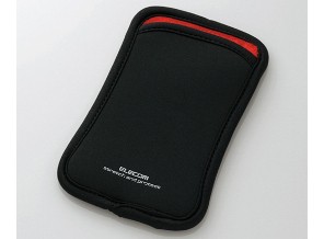 ［エレコム］P-02SNCBK スマホ用ポーチ(L)