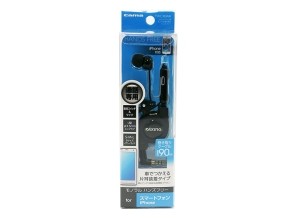 ［多摩電子］TSHC36SMK スマートフォン用モノラル巻き取りハンズフリー