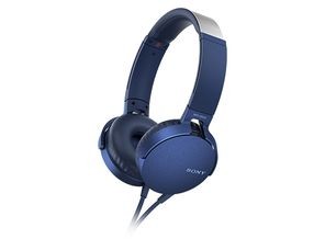 ［SONY］ステレオヘッドホン MDR-XB550AP Lブルー