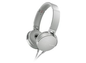 ［SONY］ステレオヘッドホン MDR-XB550AP Wグレイッシュホワイト