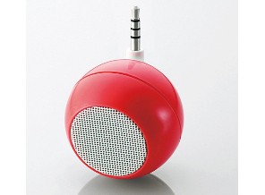 ［エレコム］ASP-SMP050RD レッド スマホ用スピーカー