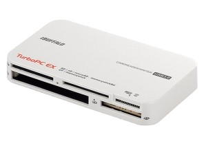 ［バッファロー］USB3.0 マルチカードリーダー BSCR22TU3 WH TurboPC EX付き