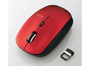 ［エレコム］M-BL21DB RD ワイヤレスLEDマウス