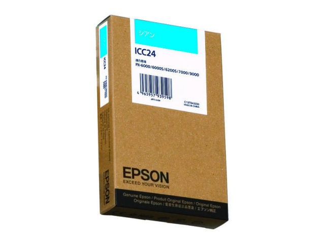［EPSON］インクカートリッジ (24) ICC24 シアン