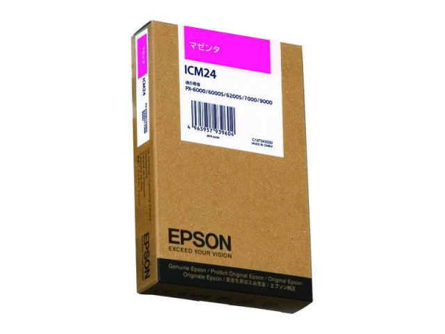 ［EPSON］インクカートリッジ (24) ICM24 マゼンタ