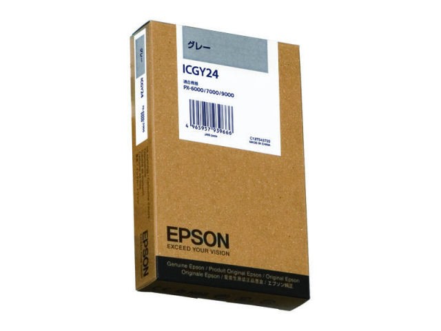 ［EPSON］インクカートリッジ (24) ICGY24 グレー