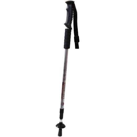 ［カワヨシ］ステッキ　トレッキングタイプ　シルバー