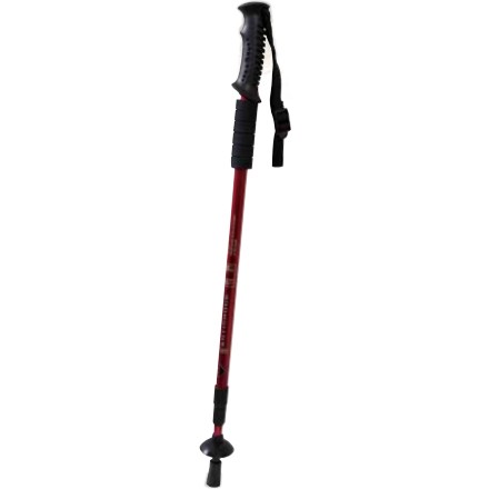 ［カワヨシ］ステッキ トレッキングタイプ レッド