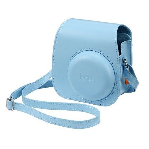 ［富士フィルム］ instax mini 11用カメラケース ブルー