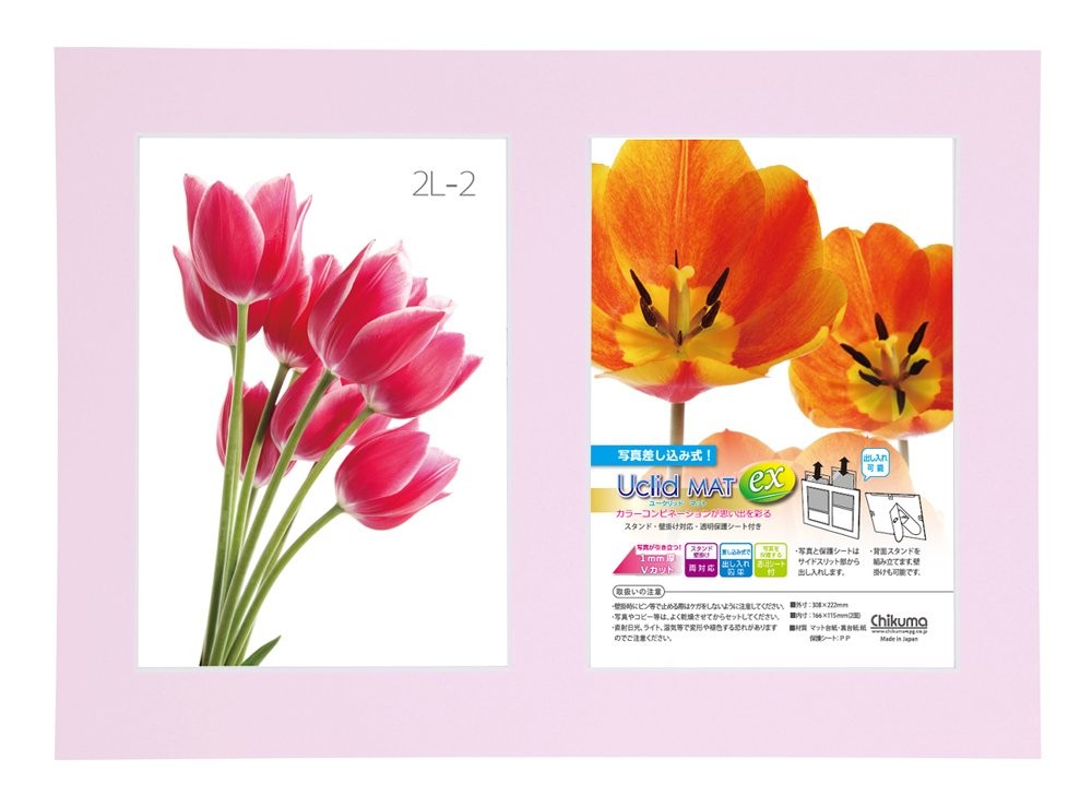 ［チクマ］Uclidマット EX 2L-2面 ピンク