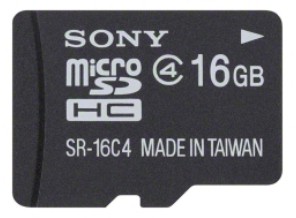 ［SONY］マイクロSDHCカード SR-16A4