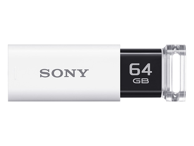 ［SONY］USBメモリー USM64GU ホワイト