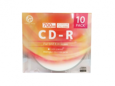 ［アーキサイト］VERTEX CD-R1回記録用 10CDRD.700MBCA