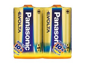 ［Panasonic］EVOLTA LR20EJ/2S 単1形 2本シュリンクパック