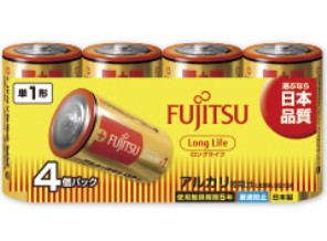 ［富士通］アルカリ電池 LR20FL(4S) 単1形 4本パック
