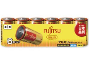 ［富士通］アルカリ電池 LR20FL(6S) 単1形 6本パック