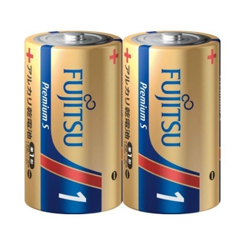 ［富士通］アルカリ乾電池 プレミアムS単1形 2個パック/LR20PS(2S)[5入]　※元箱出荷※