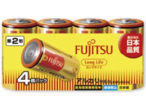 ［富士通］アルカリ電池 LR14FL(4S) 単2形 4本パック