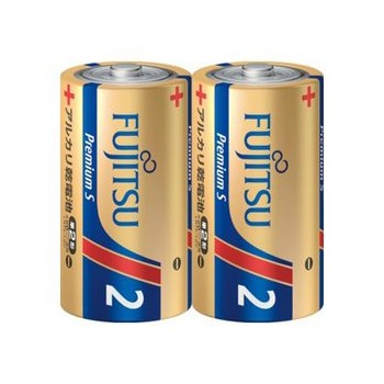 ［富士通］アルカリ乾電池 プレミアムS単2形 2個パック/LR14PS(2S)[5入]　※元箱出荷※