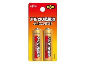 ［富士通］アルカリ電池 LR6H(2B) 単3形 2本パック