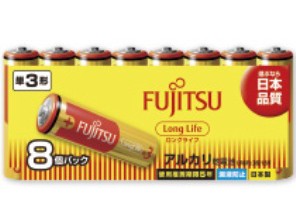 ［富士通］アルカリ電池 LR6FL(8S) 単3形 8本パック