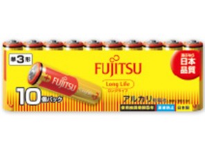 ［富士通］アルカリ電池 LR6FL(10S) 単3形 10本パック