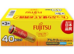 ［富士通］アルカリ電池 LR6FL(40S) 単3形 40本パック
