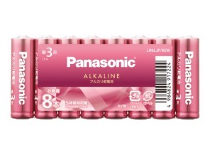 ［Panasonic］アルカリ電池 LR6LJP/8SW 単3形 8本