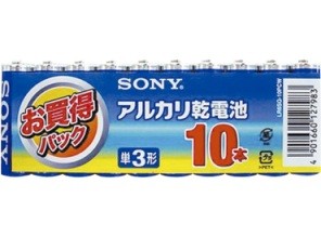 ［SONY］アルカリ電池 LR6SG-10PCW