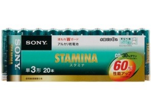 ［SONY］アルカリ電池 LR6SG-20PD