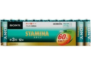 ［SONY］アルカリ電池 LR6SG-12PD