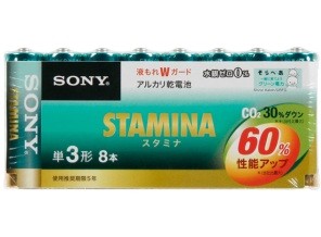 ［SONY］アルカリ電池 LR6SG-8PD