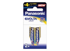 ［Panasonic］EVOLTA LR03EJ/2BN 単4形 2本ブリスターパック