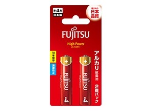 ［富士通］アルカリ電池 LR03FH(2B) 単4形 2本パック[10入]　※元箱出荷※