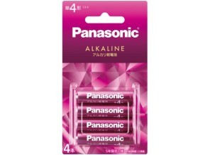 ［Panasonic］アルカリ電池 LR03LJR/4B 単4形 4本