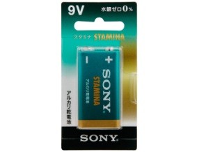 ［SONY］アルカリ電池 6LR61SG-BHD