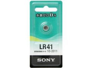 ［SONY］アルカリボタン電池 LR41-ECO