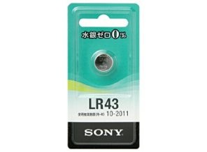 ［SONY］アルカリボタン電池 LR43-ECO