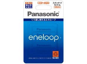 ［Panasonic］エネループ 単4形 4本パック BK-4MCC/4C
