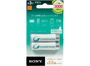 ［SONY］ニッケル水素電池 NH-AA-2BRA