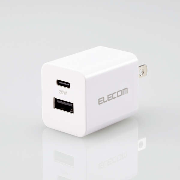 ［エレコム］MPA-ACSP01WH USB Power Delivery 20W AC充電器