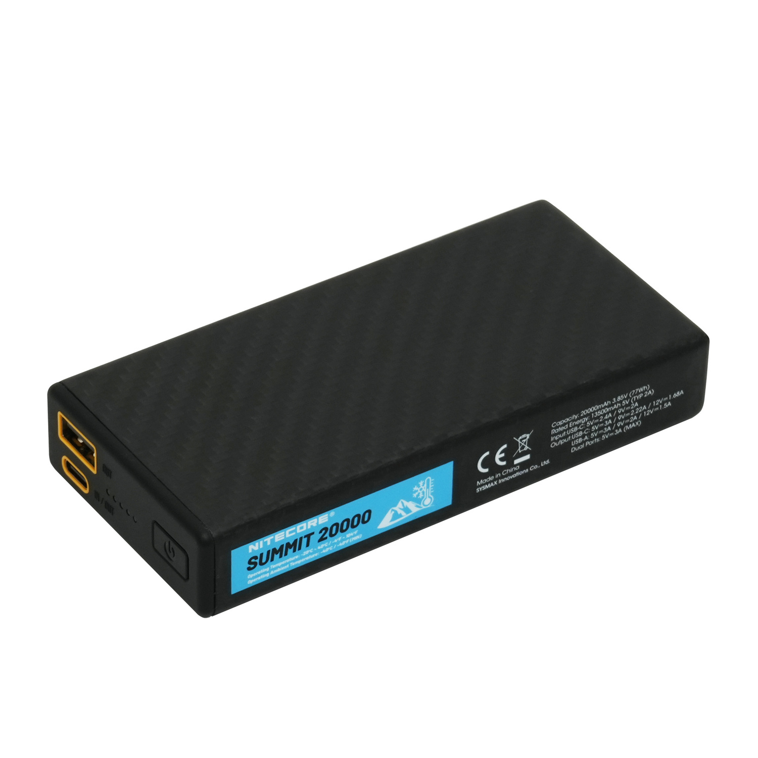 ［NITECORE］耐低温モバイルバッテリー SUMMIT20000